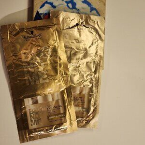2pc Schwarzkopf BlondMe Tone Enhancing Bonding Mask & Karatin Restore Sample Set